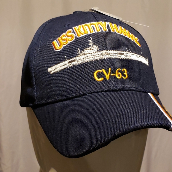 MILITARY U.S. NAVY USS KITTY HAWK Hat - Picture 3 of 6
